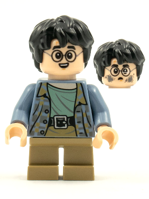 Минифигурка Lego Harry Potter - Sand Blue Jacket, Dark Tan Short Legs, Dirty Face hp256