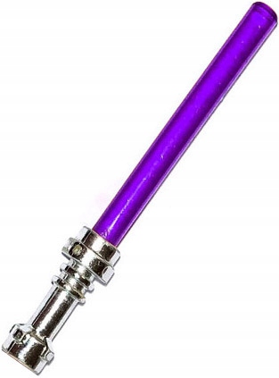 Lego световой меч для минифигурки Star Wars фиолетовый хромированный