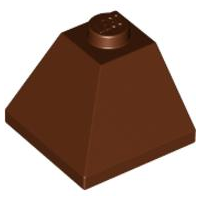 Slope 45 2 x 2 Double Convex Corner, 3045 Reddish Brown U
