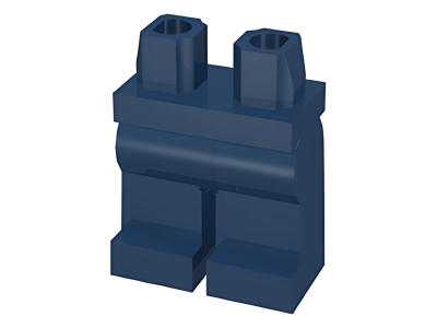 Деталь LEGO Ноги Lego Hips and Legs Plain 970c00 (73200) Dark Blue N