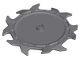 Technic Circular Saw Blade 9 x 9 with Frictionless Axle Hole and Teeth in Alternating Directions, 37495  