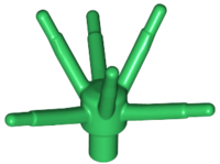 Plant Flower Stem with Bar and 6 Stems, 19119 Green U