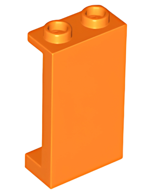 Деталь LEGO Lego Panel 1 x 2 x 3 with Side Supports - Hollow Studs 87544 (35340, 74968) Orange U