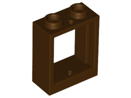 Window 1 x 2 x 2 Flat Front, 60592 Dark Brown N