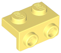 Деталь Lego Скоба Bracket 1 x 2 - 1 x 2 99781 Bright Light Yellow N
