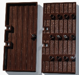Door 1 x 5 x 8 1/2 Stockade, 87601 Dark Brown U