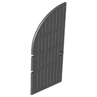 Door 1 x 5 x 10 Curved Top, 2400 Black U