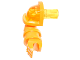 Arm Armored, Right with Trans-Yellow Shoulder and Pin Pattern (Nexo Knights Axl), 24104pb02