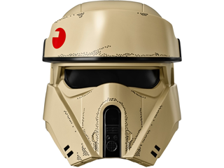 Large Figure Head Modified SW Shoretrooper with Black Core and Weathered Gray Scratches Pattern, 27988pb01c01 Tan U
