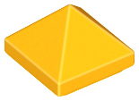 Slope 45 1 x 1 x 2/3 Quadruple Convex Pyramid, 22388 Bright Light Orange N