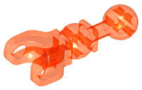 Hero Factory Arm / Leg with Ball Joint on Axle and Ball Socket 90609 Trans-Neon Orange U