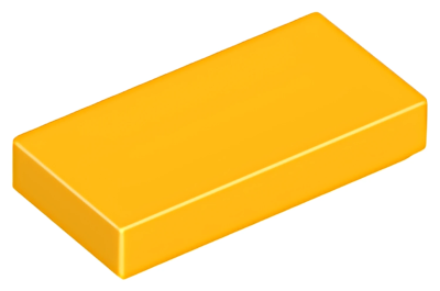 Деталь LEGO Tile 1 x 2 with Groove 3069b Bright Light Orange U
