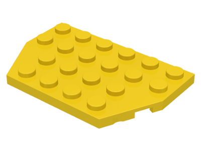 Wedge, Plate 4 x 6 Cut Corners, 32059 Yellow U