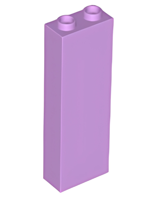 Деталь Lego Brick 1 x 2 x 5 - Blocked Open Studs or Hollow Studs 2454 Medium Lavender U