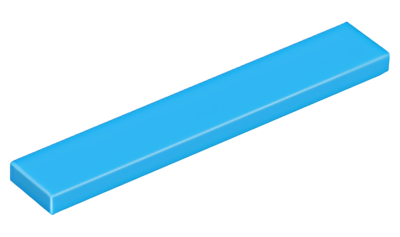 Деталь LEGO Tile 1 x 6 6636 (75702) Dark Azure U