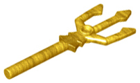 Minifigure, Weapon Trident, 92289 Pearl Gold U