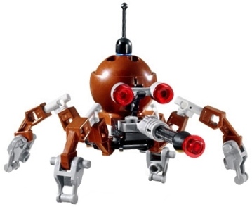 Минифигурка Lego Star Wars Dwarf Spider Droid - Reddish Brown Dome sw0964