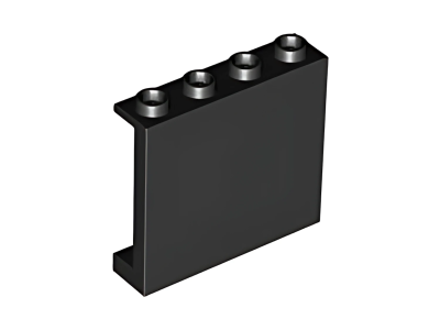 Деталь LEGO Панель Lego Panel 1 x 4 x 3 with Side Supports - Hollow Studs 60581 (35323, 87543) Black N