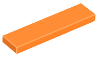 Tile 1 x 4, 2431 Orange N