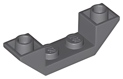 Деталь Lego Slope, Inverted 45 4 x 1 Double 32802 Dark Bluish Gray U