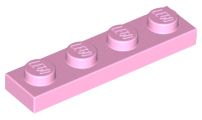 Plate 1 x 4, 3710 Bright Pink U