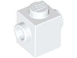 Brick, Modified 1 x 1 with Studs on 2 Sides, Opposite 47905 White N
