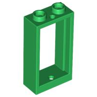 Window 1 x 2 x 3 Flat Front, 60593 Green N