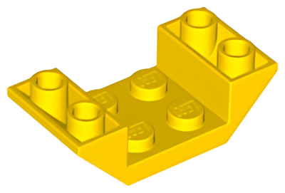 Деталь LEGO Lego Slope, Inverted 45 4 x 2 Double with 2 x 2 Cutout 4871 Yellow U