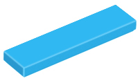 Tile 1 x 4, 2431 Dark Azure N