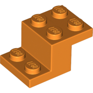 Деталь Lego Скоба Bracket 3 x 2 x 1 1/3 18671 Orange N