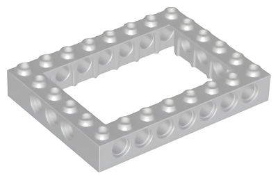 Деталь LEGO Technic, Brick 6 x 8 Open Center 32532 (1680, 40345) Light Bluish Gray N
