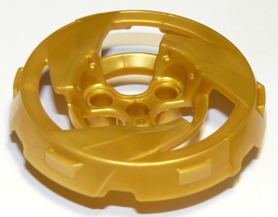 Wheel Cover 3 Mag Spoke with 4 Pin Holes, 41179 Pearl Gold U