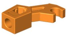 Arm Mechanical, Exo-Force / Bionicle, Thick Support, 98313 Orange U