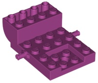 Vehicle, Base 4 x 6 x 1 2/3 Curved, 24055 Magenta U