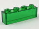 Brick 1 x 4 without Bottom Tubes, 3066