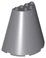 Cone Half 8 x 4 x 6, 47543 Dark Bluish Gray U