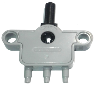 Pneumatic Switch with Pin Holes and Axle Hole, bb0874 Light Bluish Gray U