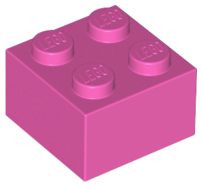 Brick 2 x 2, 3003 Dark Pink U