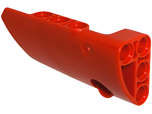 Technic, Panel Fairing # 3 Small Smooth Long, Side A, 64683 Red U