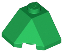 Wedge 2 x 2 (Slope 45 Corner), 13548 Green N