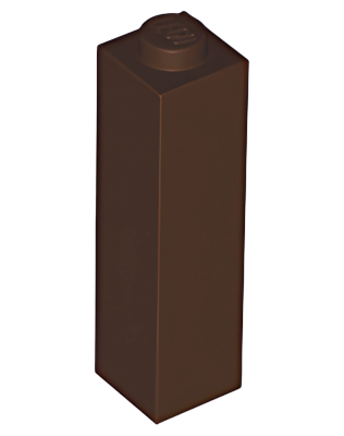 Деталь Lego Кубик Brick 1 x 1 x 3 14716 Dark Brown U
