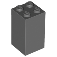 Деталь Lego Brick 2 x 2 x 3 30145 Dark Bluish Gray U