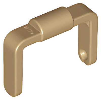 Деталь LEGO Lego Minifigure, Utensil Bucket 1 x 1 x 1 Handle / Scooter Stand 95344 (29176) Dark Tan