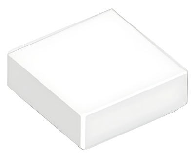 Деталь LEGO Tile 1 x 1 with Groove 3070 White U
