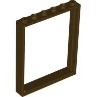 Window 1 x 6 x 6 Flat Front, 42205 Dark Brown N