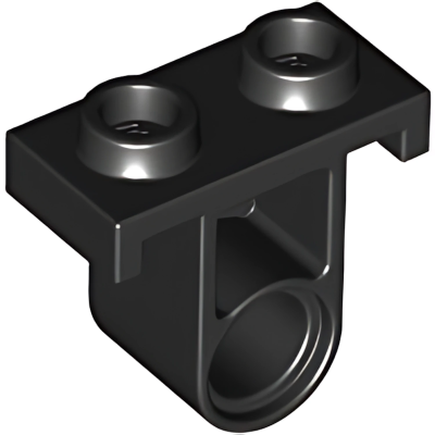 Деталь LEGO Technic, Pin Connector Plate with One Hole (Single on Bottom) 32529 Black U