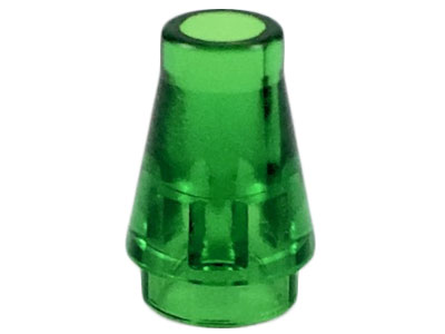 Cone 1 x 1, 4589 Trans-Green N