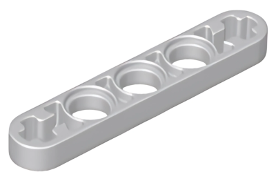 Деталь LEGO Technic, Liftarm Thin 1 x 5 - Axle Holes 11478 Light Bluish Gray N