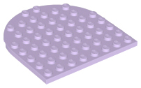 Plate, Round 8 x 8 Rounded End, 41948 Lavender U