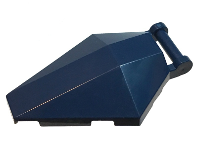 Windscreen 6 x 4 x 1 Hexagonal with Bar Handle, 27262 Dark Blue N